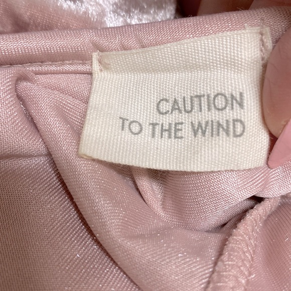 Light Pink Velvet Velour Body Suit - Picture 6 of 16